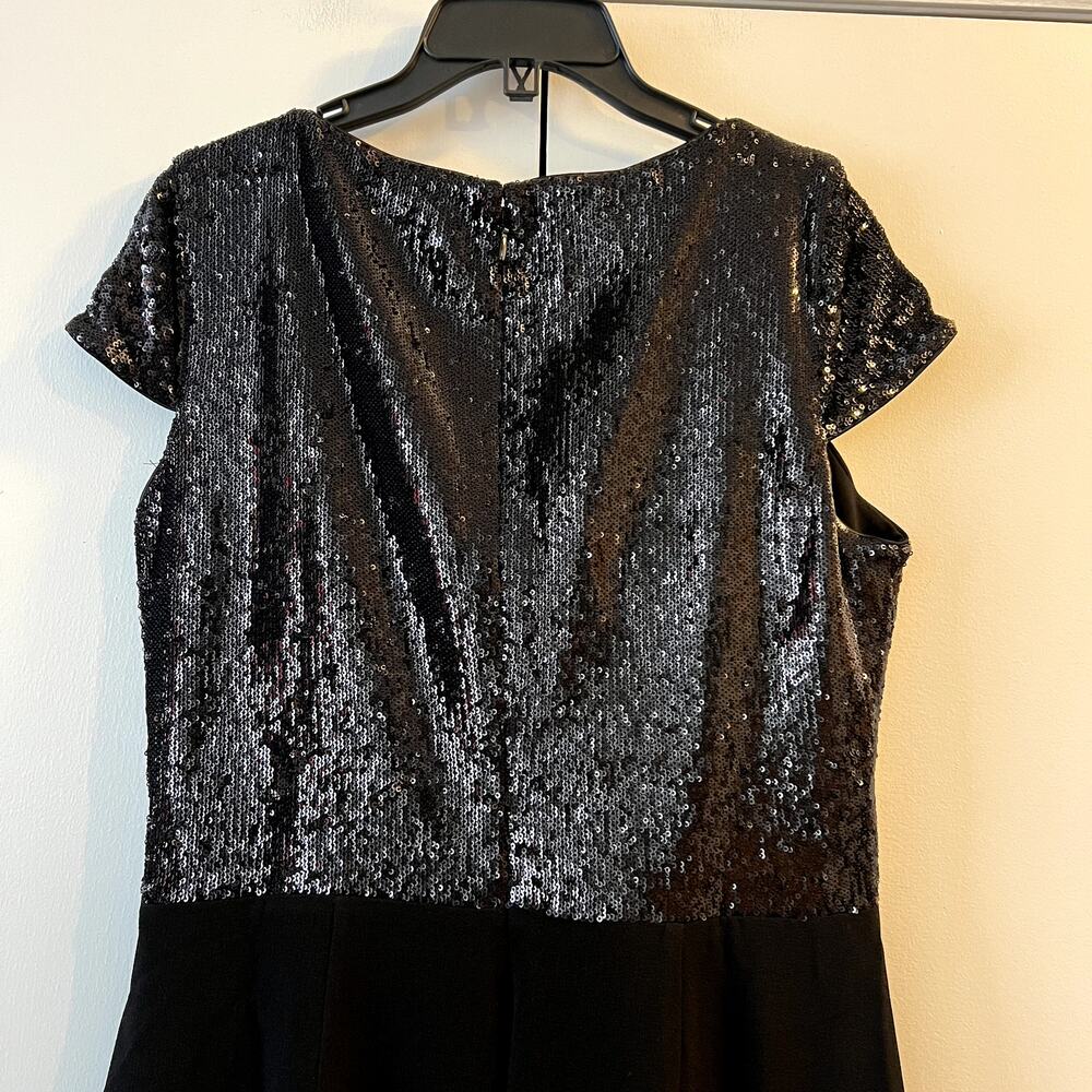 Dress The Population Jaleah Bodycon Sequin Midi Dress Black Size XL Short sleeve - Picture 9 of 14